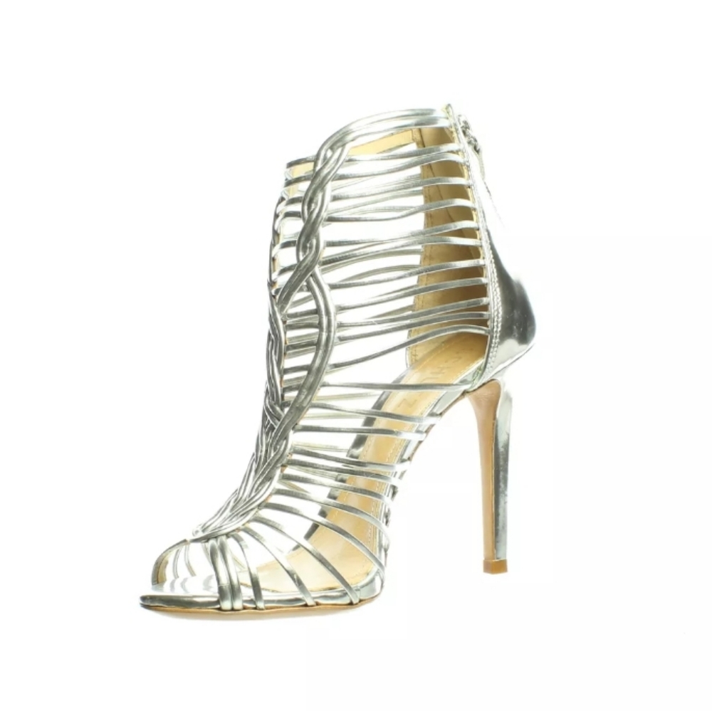 Schutz Margaery Silver Heels US8.5